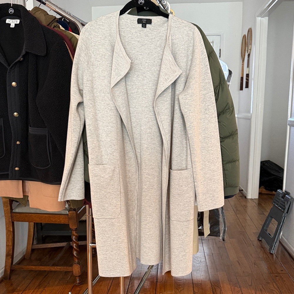 Jcrew Women’s Grey Sweater Jacket Coat